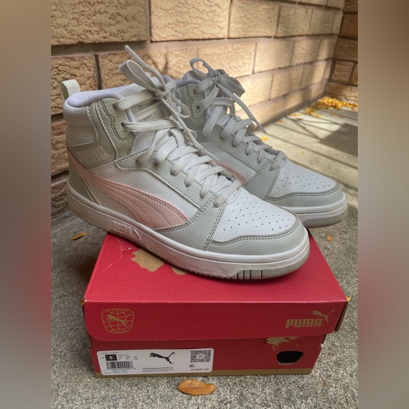 Puma Rebound V6 Mid Jr Sneakers – Youth 5 - Picture 1 of 7